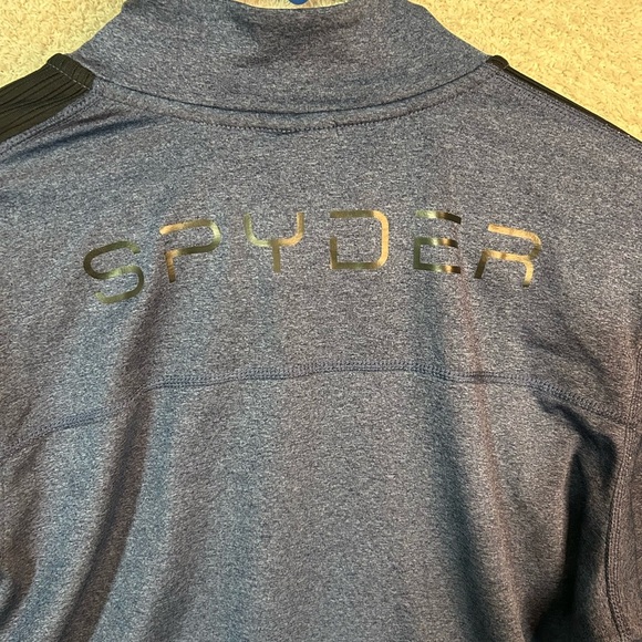 Spyder Active Blue Quarter-Zip Top - Picture 7 of 7